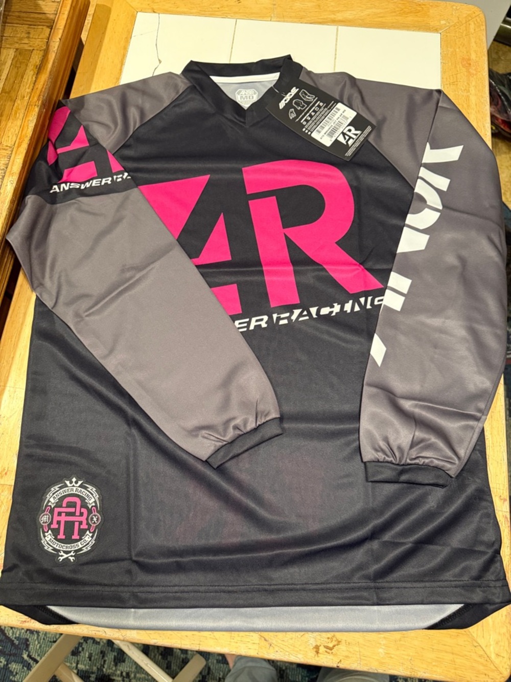 Women’s Black and Pink Motocross Jersey